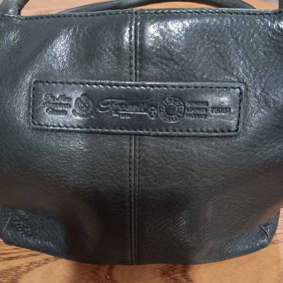 Fossil black 1954 vintage leather crossbody key purse handbag - Picture 7 of 7